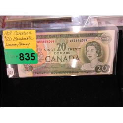 1969 Canadian $20 Banknote