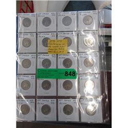 20 Canadian 1973 RCMP commemorative quarters