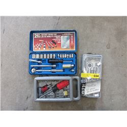 3 Assorted Tool Sets - used