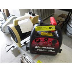 Motomaster Mobile Auto Booster & Turbo Heater - used