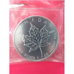 1 Ounce - .9999 Fine Silver Maple Leaf Coin - 2011