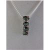 Image 1 : Sterling Silver, Mystic Topaz & Diamond Necklace