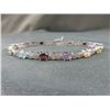 Image 1 : Multi-Gemstone & Diamond Tennis Bracelet