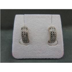 New - Diamond-set Hoop Earrings