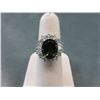 Image 1 : Sterling Silver Estate Crystal Ring
