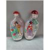 Image 2 : 2 Hand Painted Chinese Snuff Bottles
