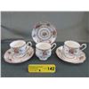 Image 1 : 3 Royal Albert "Petit Point" teacup & saucer sets
