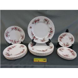 18 Royal Albert "Lavender Rose" plates