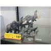 Image 1 : 9 Stone elephants - used