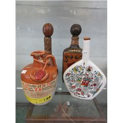 Donald Fisher "Ye Whisky of Ye Monks" & 3 Decanters