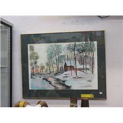 Original watercolour signed by Les Robson