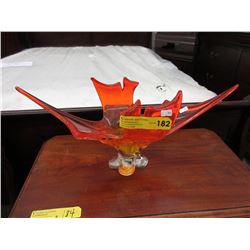 Mid-Century art glass centerpiece bowl