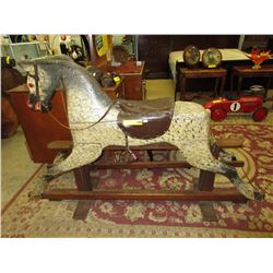 Rare - Victorian folk art rocking horse