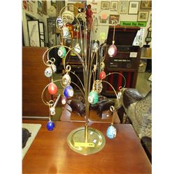 Ornament tree & contents - used