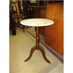 Marble top accent table - used