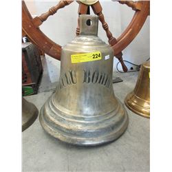 Heavy brass ships bell - "Lulu Bohlen"