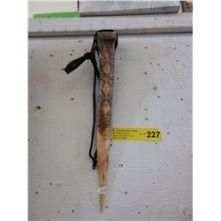 Knife made from animal bone
