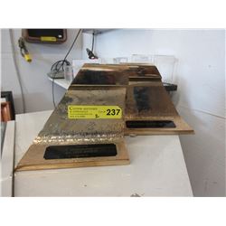 Pair of Heavy Cast Metal Bookends - used