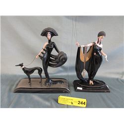 2 Franklin Mint "House of Erté" figurines.