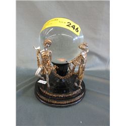 House of Erté crystal ball on stand