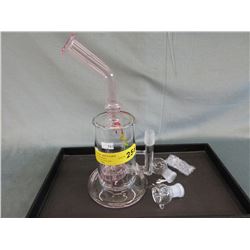 New - 11" Glass pipe with bowl & stem