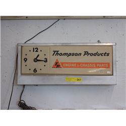 "Thompson Product" electric advertising clock
