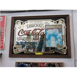 Coca-Cola wall mirror - used