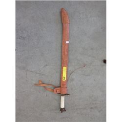 Bone handled Mexican sword