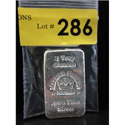 3 Troy Ounce .999 Silver Monarch Mint Bar