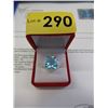 Image 2 : 16.15 CT Solitaire Blue Topaz Ring