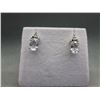 Image 1 : New White Topaz & Diamond Stud Earrings
