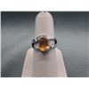 Image 1 : 2+ CT Oval Citrine & Diamond Cocktail Ring