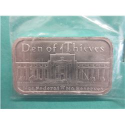 1 Troy Ounce .999 Silver Investor Bar