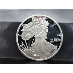 1 Troy Oz. Walking Liberty .999 Silver Art Round