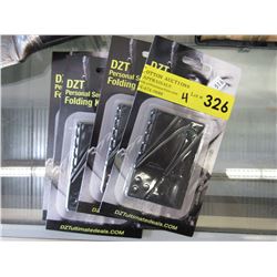 4 New Personal Security folding knives