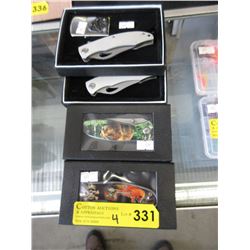 4 New folding knives