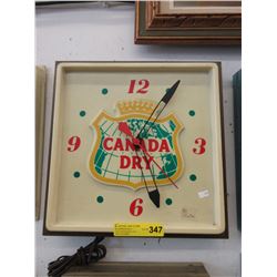 "Canada Dry" electric advertising clock