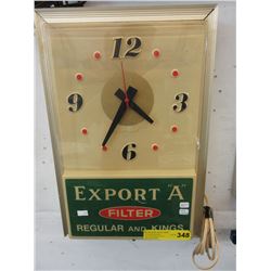 Vintage - "Export "A"" electric wall clock