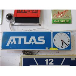 "Atlas" illuminated wall clock