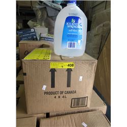 4 Cases of distilled water