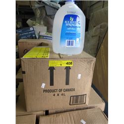 4 Cases of distilled water