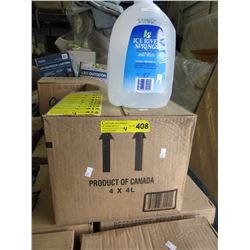 4 Cases of distilled water