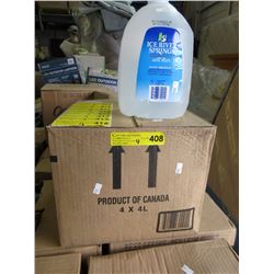 4 Cases of distilled water