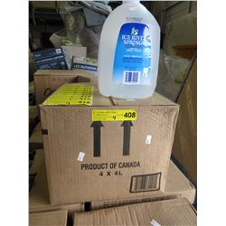 4 Cases of distilled water