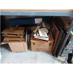 Shelf lot of used household goods