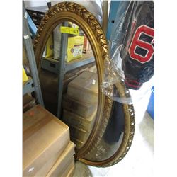 2 Oval wall mirrors
