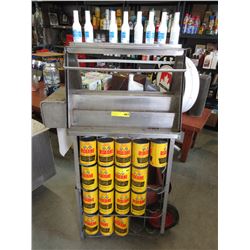 Portable service station island stand