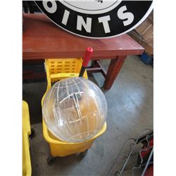 Rubber Maid Industrial mop bucket & hamster ball