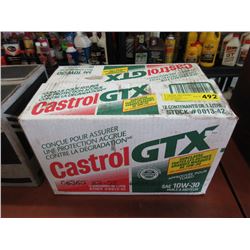Case of Castrol GTX 10W-30 oil