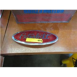 Peterbilt metal truck logo